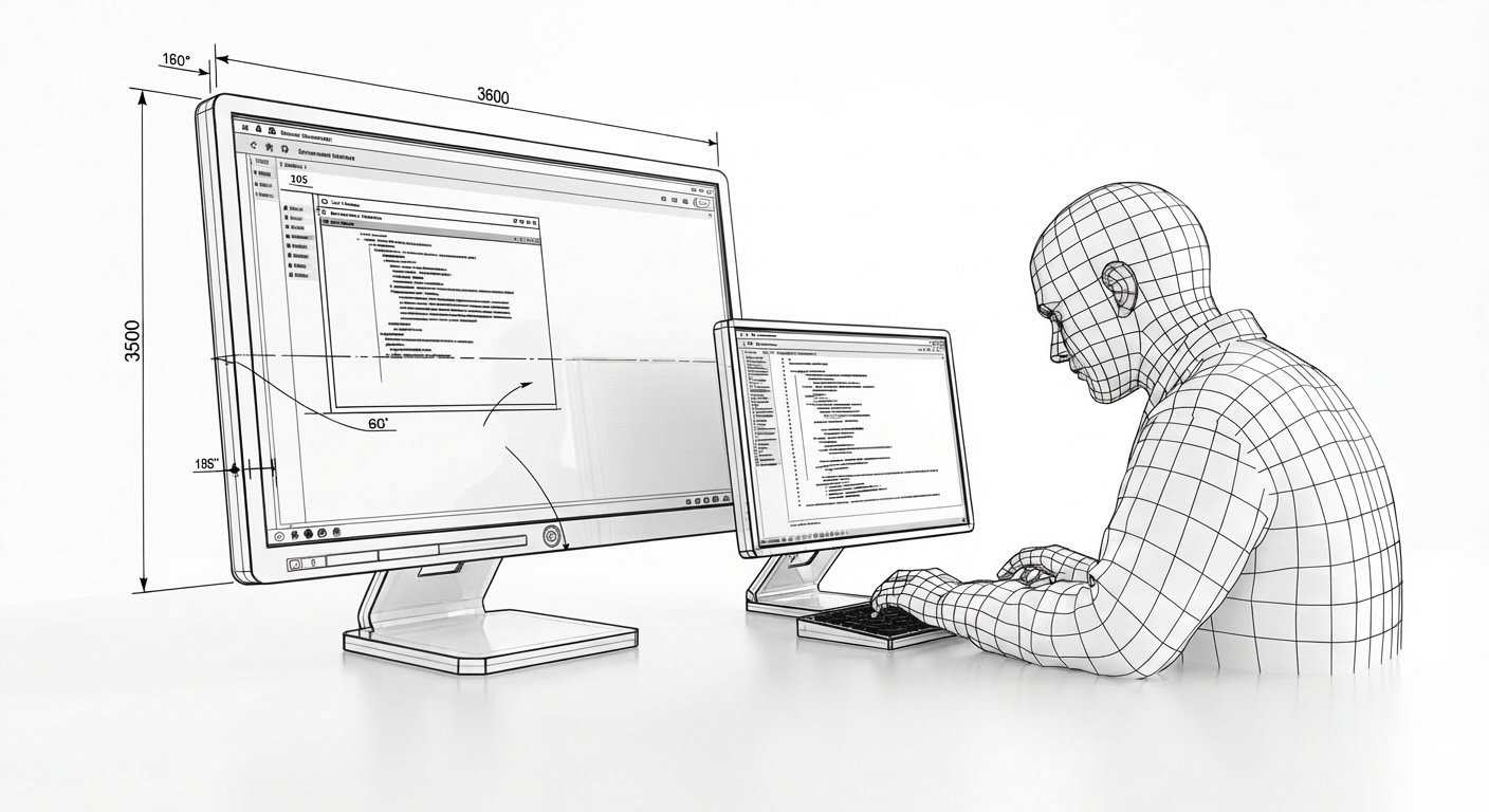 Illustration of a designer at work, reflecting the hands-on expertise we look for in contributors