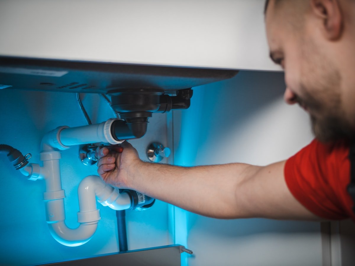 Real job photography for web design for plumbers instead of stock imagery
