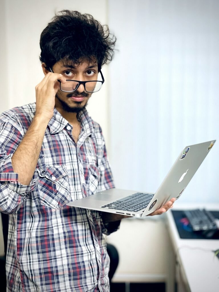 Small business owner discovering a broken site that website maintenance services would have prevented